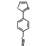 CAS 登录号：672324-84-4， 4-(1,3-噻唑-2-基)苯甲腈