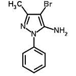 CAS 登录号：69464-98-8， 4-溴-3-甲基-1-苯基-1H-吡唑-5-胺
