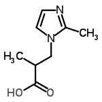 CAS 登录号：696646-15-8， 2-甲基-3-(2-甲基-1H-咪唑-1-基)丙酸