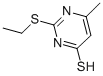 CAS 登录号：6967-58-4， 2-乙硫基-6-甲基-嘧啶-4-硫醇