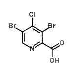 CAS 登录号：698393-07-6， 3,5-二溴-4-氯-2-吡啶羧酸