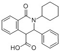 CAS 登录号：73349-37-8， 2-环己基-1-氧代-3-苯基-1,2,3,4-四氢-4-异喹啉羧酸