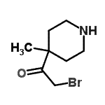 CAS 登录号：733683-53-9， 2-溴-1-(4-甲基-4-哌啶基)乙酮