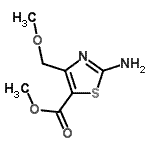 CAS#: 733754-08-0, Methyl 2-amino-4-(methoxymethyl)-1,3-thiazole-5-carboxylate