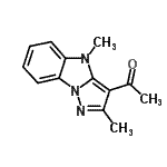 CAS 登录号：75380-54-0， 1-(2,4-二甲基-4H-吡唑并[1,5-a]苯并咪唑-3-基)乙酮
