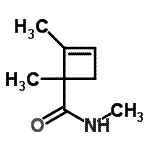 CAS 登录号：75558-56-4， N,1,2-三甲基-2-环丁烯-1-甲酰胺