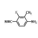 CAS 登录号：757247-93-1， 4-氨基-2-氟-3-甲基苯甲腈