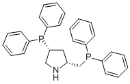 CAS 登录号：77450-05-6， (2R,4R)-4-(二苯基膦基)-2-[(二苯基膦基)甲基]-吡咯烷