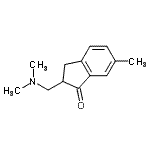 CAS 登录号：778515-57-4， 2-[(二甲基氨基)甲基]-6-甲基-1-茚满酮