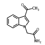CAS 登录号：799264-84-9， 2-(3-乙酰基-1H-吲哚-1-基)乙酰胺