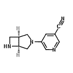 CAS 登录号：799279-93-9， 5-[(1S,5S)-3,6-二氮杂双环[3.2.0]庚-3-基]烟腈