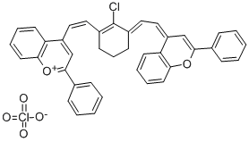 CAS 登录号：83592-28-3， 4-[(E)-2-[(3E)-2-氯-3-[(2E)-2-(2-苯基苯并吡喃-4-亚基)亚乙基]环己烯-1-基]乙烯基]-2-苯基苯并吡喃鎓高氯酸盐