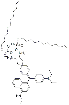 CAS 登录号：83732-77-8， [4-[[4-(二乙胺)苯基][4-(乙胺)-1-萘基]亚甲基]-2,5-环己二烯-1-亚基]二乙基铵十二烷基硫酸酯盐
