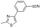 CAS 登录号：844891-06-1， 3-(2-甲基-1,3-噻唑-4-基)苯甲腈