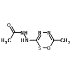 CAS 登录号：851188-99-3， N'-(6-甲基-1,2,4,5-氧杂噻二嗪-3-基)乙酰肼