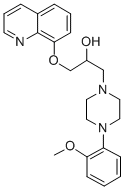 CAS 登录号：85239-24-3， 4-(2-甲氧基苯基)-alpha-((8-喹啉基氧基)甲基L)-1-哌嗪乙醇