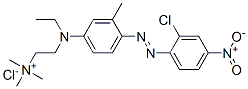 CAS 登录号：85392-24-1， [2-[[4-[(2-氯-4-硝基苯基)偶氮]-3-甲基苯基]乙胺]乙基]三甲基氯化铵
