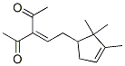 CAS 登录号：85392-43-4， 3-[2-(2,2,3-三甲基环戊-3-烯-1-基)乙亚基]戊烷-2,4-二酮
