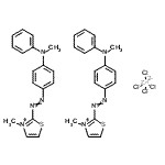 CAS 登录号：85392-71-8， 二[3-甲基-2-({4-[甲基(苯基)氨基]苯基}偶氮)-1,3-噻唑-3-鎓]四氯锌酸盐(2-)