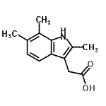 CAS 登录号：85405-60-3， (2,6,7-三甲基-1H-吲哚-3-基)乙酸