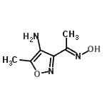 CAS 登录号：855602-58-3， 3-[(1E)-N-羟基亚氨代乙酰]-5-甲基-1,2-恶唑-4-胺