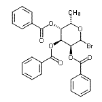 CAS 登录号:855662-12-3, 2,3,4-三-O-苯甲酰基-6-脱氧-L-古洛吡喃糖基溴化物