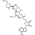 CAS 登录号：85643-04-5， [(2R,3S,4R,5R)-5-(6-氨基-9H-嘌呤-9-基)-3,4-二羟基四氢-2-呋喃基]甲基(2R,3S,4S,5R,6R)-2-[(1S,2S)-2-氯-1-({[(2S,4S)-4-乙基-2-哌啶基]羰基}氨基)丙基]-3,5-二羟基-6-(甲基硫基)四氢-2H-吡喃-4-基氢磷酸酯