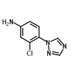 CAS 登录号：856452-74-9， 3-氯-4-(1H-1,2,4-三唑-1-基)苯胺