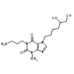 CAS#: 86257-14-9, 1-Butyl-7-(5,6-dihydroxyhexyl)-3-methyl-3,7-dihydro-1H-purine-2,6-dione