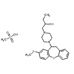 CAS 登录号：86499-12-9， 1-{4-[8-(甲硫基)-10,11-二氢二苯并[b,f]硫杂卓-10-基]-1-哌嗪基}-2-丁醇甲烷磺酸酯(1:1)