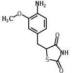 CAS 登录号：86733-81-5， 5-(4-氨基-3-甲氧基苄基)-1,3-噻唑烷-2,4-二酮