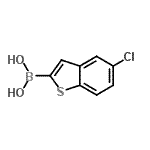 CAS 登录号：867381-22-4， (5-氯-1-苯并噻吩-2-基)硼酸