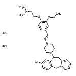 CAS 登录号：86759-10-6， 2-{4-[(E)-{[4-(8-氯-10,11-二氢二苯并[b,f]硫杂卓-10-基)-1-哌嗪基]亚氨基}甲基]-2-乙氧基苯氧基}-N,N-二甲基乙胺二盐酸盐