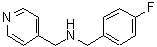 CAS 登录号：869945-23-3， 1-(4-氟苯基)-N-(4-吡啶基甲基)甲胺