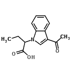 CAS 登录号：869949-98-4， 2-(3-乙酰基-1H-吲哚-1-基)丁酸