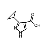 CAS 登录号：870704-26-0， 3-环丙基-1H-吡唑-4-羧酸