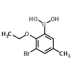 CAS 登录号：870718-00-6， (3-溴-2-乙氧基-5-甲基苯基)硼酸