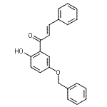 CAS 登录号：872131-45-8， (2E)-1-[5-(苄氧基)-2-羟基苯基]-3-苯基-2-丙烯-1-酮