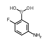 CAS 登录号：873566-74-6， (5-氨基-2-氟苯基)硼酸