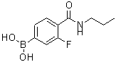 CAS 登录号：874289-15-3， [3-氟-4-(丙基氨基甲酰)苯基]硼酸