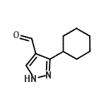 CAS 登录号：874908-43-7， 3-环己基-1H-吡唑-4-甲醛