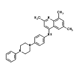 CAS 登录号：87602-41-3， 2,6,8-三甲基-N-[4-(4-苯基-1-哌嗪基)苯基]-4-喹啉胺