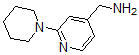 CAS 登录号：876316-37-9， 2-(1-哌啶基)-4-吡啶甲胺