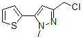 CAS 登录号：876316-61-9， 3-(氯甲基)-1-甲基-5-(2-噻吩基)-1H-吡唑
