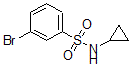 CAS 登录号：876694-43-8， 3-溴-N-环丙基-苯磺酰胺
