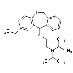 CAS 登录号：87673-20-9， N-{2-[(2-乙基-6,11-二氢二苯并[b,e]氧杂卓-11-基)硫基]乙基}-N-异丙基-2-丙胺