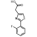 CAS 登录号：879070-41-4， [2-(2-氟苯基)-1,3-噻唑-4-基]乙酸