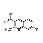 CAS 登录号：879361-44-1， 7-氟-2-甲基-3-喹啉羧酸