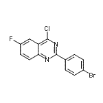 CAS 登录号：881310-87-8， 2-(4-溴苯基)-4-氯-6-氟-喹唑啉