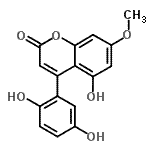 CAS 登录号：88153-50-8， 4-(2,5-二羟基苯基)-5-羟基-7-甲氧基-2H-苯并吡喃-2-酮